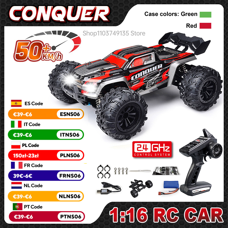 Rc Hobby Grade Truck - WLtoys 1:16 Scale RC ขนาดใหญ่รถ 50