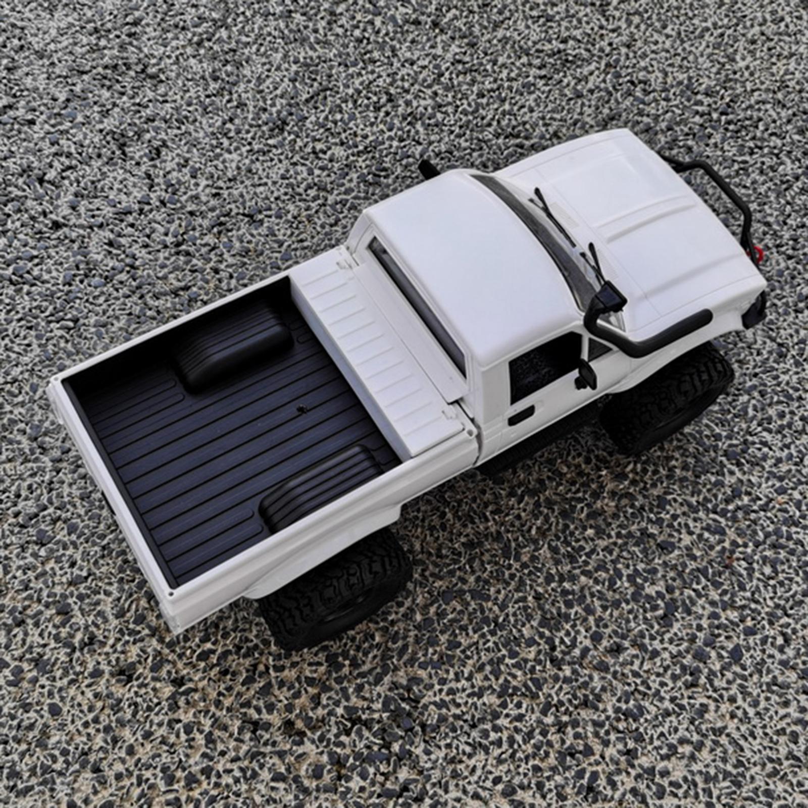 Rc Hobby Grade Truck - รถบังคับวิทยุเกรดฮอบบี้ 4WD รถบักกี้กึ่งแทงค์ สเกล 1/16 รถครอว์เลอร์พลาสติกสีขาว