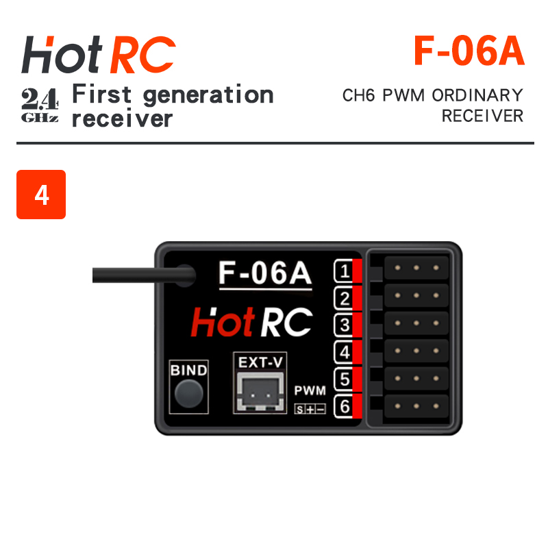 ตัวรับสัญญาณ HotRC F-04A F-06A - Receiver Sbus 8Ch บทวิจารณ์และราคา